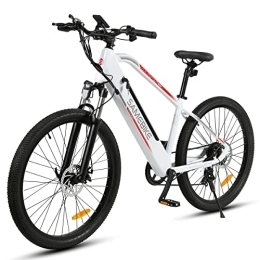 De Soto Electric Mountain Bike De Soto Electric Mountain Bikes with 48V 10.4AH Removable Battery 27.5 inch Ebike for Adults Color LCD Display Commuter Electric Bicycle(White)