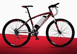 Dirty hamper Bike Dirty hamper Mountain Bike Electric Bike, 26 Mountain Bike Adult, All Terrain Bicycles, Safe Speed 100Km Endurance Detachable Lithium Ion Battery (Color : Red A2, Size : 36V / 26IN)