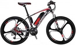 Dirty hamper Bike Dirty hamper Mountain Bike Electric Mountain Bike, 250W Snow Bikes, Removable Lithium Battery 27 speed Electric Bicycle, 26 Inch Magnesium Alloy Integrated Wheels (Color : Red)