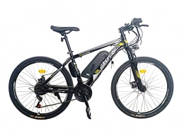 Easy-Try Electric Mountain Bike Easy-Try Woman Budget e-Bike 250w 10.4Ah 36v 15mph 30 miles range - Black and Yellow Girls Electric Bike Pedal Assist Bicycle