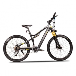 Electric oven Electric Mountain Bike Ebike 250W Electric Bike, 27.5" Electric Bicycle for Adults Front and Rear Double Shock Absorbers with 48V17AH Removable Battery, 27 Speed Commuter Bike for Men (Color : Gray)
