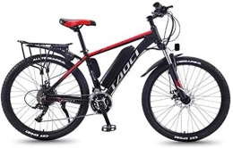 ZMHVOL Electric Mountain Bike Ebikes, 26'' Electric Mountain Bike with Removable Large Capacity Lithium-Ion Battery (36V 350W 8Ah) Dual Disc Brakes for Outdoor Cycling Travel Work Out ZDWN ( Color : Black Red , Size : 30 Speed )