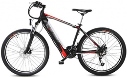 RDJM Electric Mountain Bike Ebikes, 26 inch Electric mountain Bikes, 27 speed Bike Adult Bicycle dual disc brake Sports Outdoor Cycling (Color : Red)