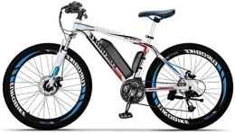 RDJM Electric Mountain Bike Ebikes, 36V 250W E-Bike for Adults, 10Ah 26-Inch Mountain Bike, 27-Level Shift Assisted, 70-90Km Driving Range, Double Disc Brakes Bike (Color : Blue)