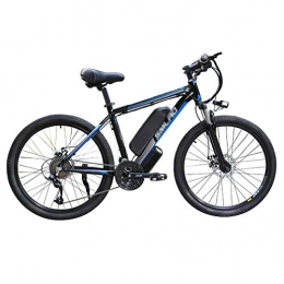 SXZZ Electric Mountain Bike Electric Bicycle, 26'' Electric Mountain Bike with LED Light, 21 Speed E-Bike with Removable Large Capacity Lithium-Ion Battery, for Men Women Bike, B