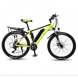 Heatile Electric Mountain Bike Electric Bicycle 350W high speed brushless motor 36V13AH lithium battery LED adaptive headlight Suitable for work, school, shopping, excursions, leisure, Yellow