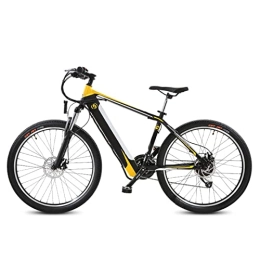 Electric oven Electric Mountain Bike Electric Bicycle for Adults 26 Inch E Bike 48V 10ah Lithium Battery Hidden In Frame 15.5 Mph 240W 27-Speed Urban Electric Bicycle for Adults (Color : Black yellow)