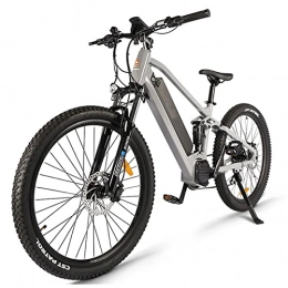 Electric oven Electric Mountain Bike Electric Bicycle for Adults 750W Ebike 27.5" E-bike 34 MPH Adult Electric Mountain Bike, 48V 17.5 Ah Removable Lithium Battery, 8 Speed Gears (Color : Gray)