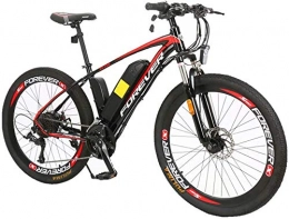 LRXG Electric Mountain Bike Electric Bike, 26" Electric City / Mountain, 350W Powerful Motor, Removable Lithium-Ion Battery Aluminum Alloy Frame, 27-Speed, Dual Disc Brakes With Bicycle Light