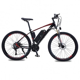 Bewinch Electric Mountain Bike Electric Bike, 27.5 Inch Electric Bikes for Adults Mountain Bike with 500W Motor, 48V / 13Ah Removable Battery, 27 Speed Gears, Double Disc Brakes, Black, 27.5 inch