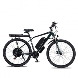 YIZHIYA Electric Mountain Bike Electric Bike, 29" Electric Mountain Bike for Adults, Professional 21 Speed Variable Speed E-bike, Double Disc Brakes, for Outdoor Riding Travel Exercise City Commute Ebike, Green, 48V 1000W 13AH