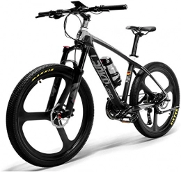 Erik Xian Electric Mountain Bike Electric Bike Electric Mountain Bike 26'' Electric Bike Carbon Fiber Frame 300W Mountain Bikes Torque Sensor System Oil and Gas Lockable Suspension Fork City Adult Bicycle E-Bike for the jungle trails