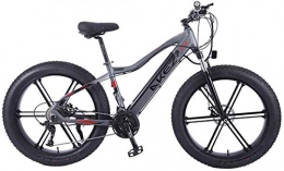 Erik Xian Electric Mountain Bike Electric Bike Electric Mountain Bike 26" Electric Mountain Bike 350W Brushless Motor Snow Bicycle 27 Speed Dual Disc Brakes Beach Cruiser Bicycle, Lightweight Aluminum Alloy Frame for the jungle trail