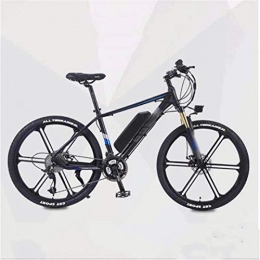 Erik Xian Electric Mountain Bike Electric Bike Electric Mountain Bike 26 inch Electric Bikes, Boost Mountain Bicycle Aluminum alloy Frame Adult Bike Outdoor Cycling for the jungle trails, the snow, the beach, the hi ( Color : Black )