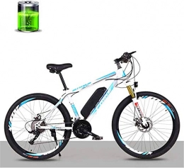 HCMNME Bike Electric Bike Electric Mountain Bike 26-Inch Electric Lithium Mountain Bike Bicycle, 36V250W Motor / 10AH Lithium Battery Electric Bicycle, 27-Speed Male and Female Adult Off-Road Variable Speed Racing