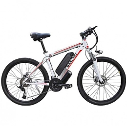 MMRLY Electric Mountain Bike Electric Bike Electric Mountain Bike, 26 Inch Folding E-Bike with Lithium Battery 48Av10ah, 350W Motor, Three Modes To Choose From, Red