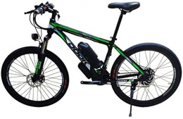 Erik Xian Bike Electric Bike Electric Mountain Bike 26 Inch Mountain Electric Bicycle 36V250W8AH Aluminum Alloy Variable Speed Dual Disc Brake 5-Speed Off-Road Battery Assisted Bicycle Load 150Kg, Green for the jungl