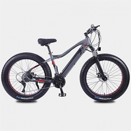 Erik Xian Electric Mountain Bike Electric Bike Electric Mountain Bike 350W Mountain Electric Bikes 26In Fat Tire E-Bike with 27-Speed Transmission System and Charging Time 3 Hours Lithium Battery(10AH36V), Range of 35 Kilometers for