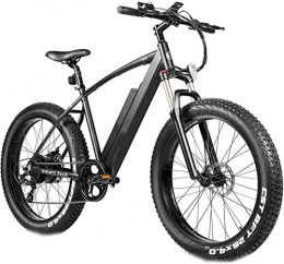 HCMNME Electric Mountain Bike Electric Bike Electric Mountain Bike 4.0 Fat Tire Electric Bicycle 26inch 48V 500W Mountain Snow Electric Bikes for Adults Suspension Shock Absorber Fork Rebound Lock Out 7-Speed Gear Shifts Recharge