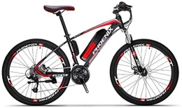 Erik Xian Electric Mountain Bike Electric Bike Electric Mountain Bike Adult Electric Mountain Bike, 36V Lithium Battery, High-Strength Steel Frame Offroad Electric Bicycle, 27 Speed 26 Inch Wheels for the jungle trails, the snow, the