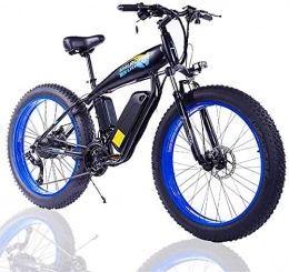 Erik Xian Electric Mountain Bike Electric Bike Electric Mountain Bike Adult Fat Tire Electric Bike, with Removable Large Capacity Lithium-Ion Battery(48V 500W) 27-Speed Gear And Three Working Modes for the jungle trails, the snow, the