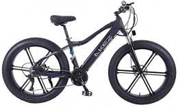 Erik Xian Electric Mountain Bike Electric Bike Electric Mountain Bike Electric Bike 26 Inches Folding Fat Tire Snow Mountain Bicycle with Super Magnesium Alloy Integrated Wheel, Premium Full Suspension And 27 Speed Gear for the jungl