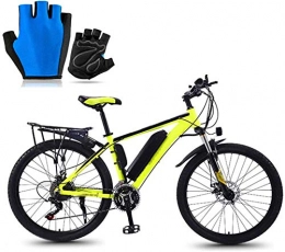 Erik Xian Bike Electric Bike Electric Mountain Bike Electric Bikes for Adult Magnesium Alloy Ebikes Bicycles All Terrain 26" 36v 350w 13ah Removable Lithium-ion Battery Dual Disc Brake 27 Gear Lever Mountain Ebike S