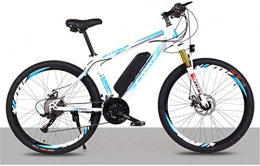 Erik Xian Electric Mountain Bike Electric Bike Electric Mountain Bike Electric Mountain Bike, 26-Inch Hybrid Bicycle / (36V8Ah) 27 Speed 5 Speed Power System Mechanical Disc Brakes Lock Front Fork Shock Absorption, Up to 35KM / H for
