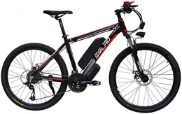 HCMNME Electric Mountain Bike Electric Bike Electric Mountain Bike Electric Snow Bike, 26'' E-Bike 350W Electric Mountain Bike with 48V 10AH Removable Lithium-Ion Battery 32Km / H Max-Speed 3 Working Modes 21-Level Shift Assisted Li