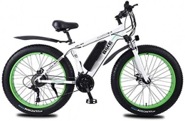 HCMNME Electric Mountain Bike Electric Bike Electric Mountain Bike Electric Snow Bike, 26 in Fat Tire Electric Bike for Adults 350W Mountain E-Bike with 36V Removable Lithium Battery and 27 Speed Gear Shift Kit Three Working Modes