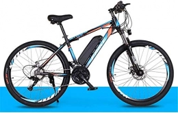 HCMNME Electric Mountain Bike Electric Bike Electric Mountain Bike Electric Snow Bike, Electric Mountain Bike 26-inch City Bike, Adult Electric Bike with Detachable 36V 8Ah Lithium ion Battery in Three Working Modes, Load Capacity