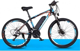 HCMNME Electric Mountain Bike Electric Bike Electric Mountain Bike Electric Snow Bike, Electric Mountain Bike 26-Inch with Removable 36V 8Ah Lithium-Ion Battery Three Working Modes Load Capacity 200 Kg Lithium Battery Beach Cruise