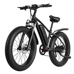 Electric oven Electric Mountain Bike Electric Bike for Adults, 24.8MPH Mountain Bike 26" Fat Tire Electric Mountain Bike 1000W Ebike 48V 12.8AH Removable Lithium Battery with Shock Absorption (Color : 48V 12.8Ah)
