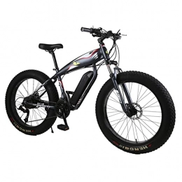 Electric oven Electric Mountain Bike Electric Bike for Adults 48V 1000W / 1500W Powerful Motor Electric Snow Beach Ebike 26 Inch Fat Tire 21Ah Li-Ion Fat Tires Off-Road Electric Mountain Bike (Color : BLACK 1500W)
