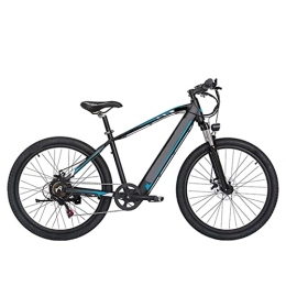 Electric oven Electric Mountain Bike Electric Bike For Adults 750W 27.5 Inch Tire Electric Bicycle, 48V 15Ah Hidden Lithium Battery, Hydraulic Disc Brake Mountain 21.8 Mph 7 Speed Gear E Bike (Color : Blue Black)