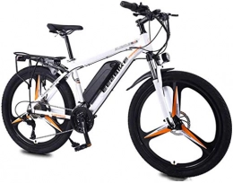 Fangfang Electric Mountain Bike Electric Bikes, Electric Bicycle 26 Inches Adult Mountain Bike Aluminum Alloy 27 Speed 350w Motor 36v / 8ah Lithium-ion Battery Max Speed 35km / h 3 Riding Modes Portable Bicycle for Commuter Travel, White