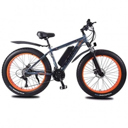 MXYPF Electric Mountain Bike Electric Bikes For Adult, 26 Inch 4.0 Fat Tire Electric Mountain Bike, 350w High Speed Motor 36v Lithium Battery 27 Speed Transmission Suitable For All Terrain