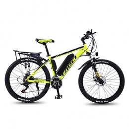 MZBZYU Electric Mountain Bike Electric Bikes for Adult, Magnesium Alloy Ebikes Bicycles All Terrain, 26" 36V 350W 13Ah Removable Lithium-Ion Battery Mountain Ebike for Mens(21 / 27 / 30 Speed), 10AH 65KM, 30 speed