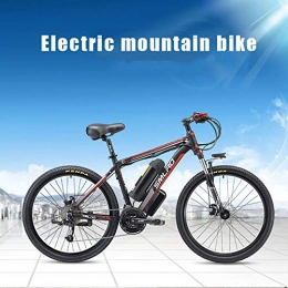 AKEFG Electric Mountain Bike Electric Bikes for Adult, Magnesium Alloy Ebikes Bicycles All Terrain, 26" 48V 400W Removable Lithium-Ion Battery Mountain Ebike, for Mens Outdoor Cycling Travel Work Out And Commuting