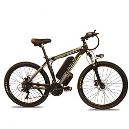 LOO LA Bike Electric Bikes for Adult, Mens Mountain Bike, Electric Mountain Bike with Removable Large Capacity Lithium-Ion Battery (48V 350W), Mileage 30-50km-High, Electric Bike 21 Speed Gear, Green
