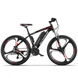KT Mall Electric Mountain Bike Electric Bikes for Adults 26" Mountain E Bike 250W 36V 8Ah Removable Lithium Battery 27-Speed Lightweight City Electric Bicycle with 3 Riding Modes for Beaches Snow Gravel Etc, Black, 8Ah(Electric 35KM)