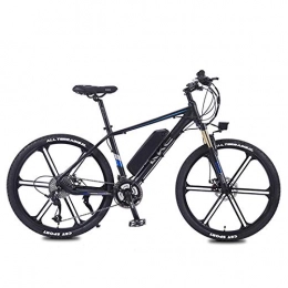 YZT QUEEN Electric Mountain Bike Electric Bikes, Men'S Mountain Bike Aluminum Alloy Cycling Bike All Terrain, 26" 36V 350W Removable Lithium Ion Battery Mountain Bike, Suitable for Outdoor Cycling Travel Exercise, Black, 36V8AH