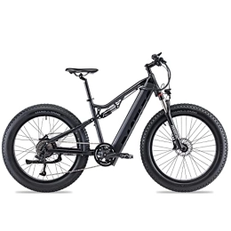 LEONX Electric Mountain Bike Electric Fat Bike for Adults 4.0-inch Fat Tire Full Suspension Mountain E-bike 26inch Power Motor Bicycle with 48v 14.5Ah Removable Battery Ebike Aluminum Frame Dual Suspension E MTB 9 Speed Gears