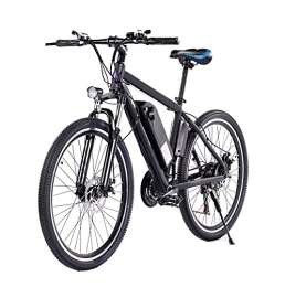 Super Handsome Electric Mountain Bike Electric Mountain Bicycle Electric Bike Adults 26 inch Mountain E-bike 250W Electric Bicycle, 25km / h Adults Ebike with Removable 48V 8.7A Battery, Professional 21 Speed Gears