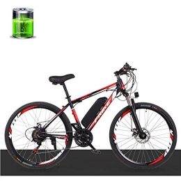 CHJ Bike Electric Mountain Bike, 26-Inch 27-Speed City Bike, 250W36V Motor 10AH Lithium Battery, Top Speed 35Km / H, Endurance 50Km, Adult Male and Female Off-Road