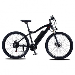 GERUOLA Bike Electric Mountain Bike, 27.5 Inches Snow Bike for Adult, Fat Tire Bicycle E-Bike All Terrain, 10AH Removable Lithium-Ion Battery 21 Speed Shifter, 48V500w Powerful Motor, Black