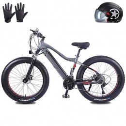 Amantiy Bike Electric Mountain Bike, Bicicleta de montaña eléctrica Fat Tire para adultos, bicicletas de nieve 48V 20Ah Li-Battery 1500W, bicicleta de playa de aleación de aluminio de 27 velocidades, ruedas de 26