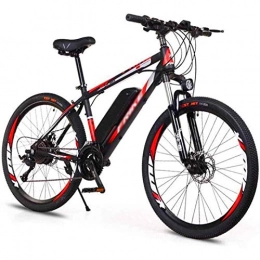 Amantiy Electric Mountain Bike Electric Mountain Bike, Electric Bike for Adults 26 In Electric Bicycle with 250W Motor 36V 8Ah Battery 21 Speed Double Disc Brake E-bike with Multi-Function Smart Meter Maximum Speed 35Km / h Electric
