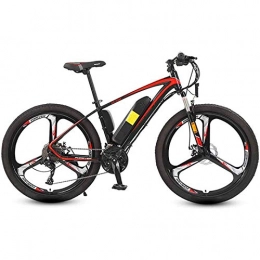 Amantiy Electric Mountain Bike Electric Mountain Bike, Electric Mountain Bike 26 In with 250W 36V Lithium Battery with 27 Speed Variable Speed System with Double Hydraulic Shock Absorption Electric Bicycle Load 75kg Electric Powerf