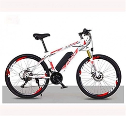 CCLLA Electric Mountain Bike Electric Mountain Bike for Adults, 26 Inch Electric Bike Bicycle with Removable 36V 8AH / 10 AH Lithium-Ion Battery, 21 / 27 Speed Shifter (Color : C, Size : 27 speed 36V10Ah)